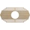Ekena Millwork Chrysler Wood Fretwork Pierced Ceiling Medallion, Birch, 32"W x 16"H x 8 3/8"ID x 1/4"T CMWP32X16X0250CSBI - alternate 1